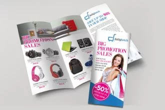 Big Sale PSD Tri-fold Brochure Template
