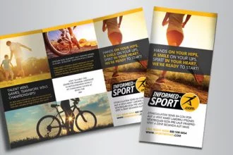 Sport – Free Indd Tri-Fold Brochure Template