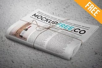 Newspaper / Newsletter Free PSD Mockup
