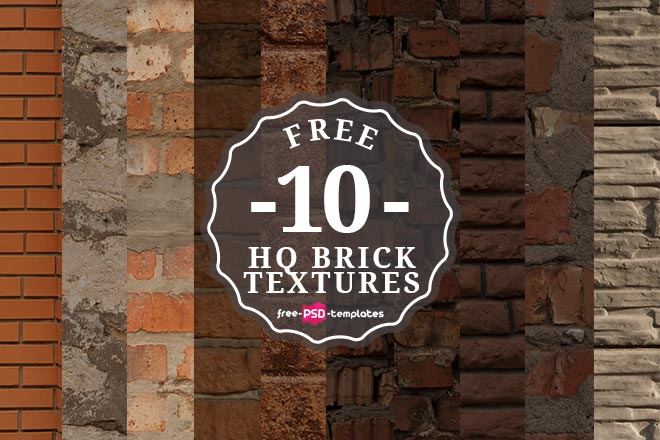 10 Free Brick HQ Textures and Backgrounds – Free PSD Templates