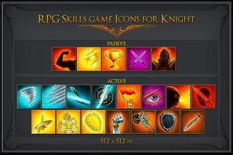 free-rpg-knight-skill-icons