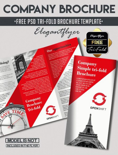Tri Fold Template Free from free-psd-templates.com