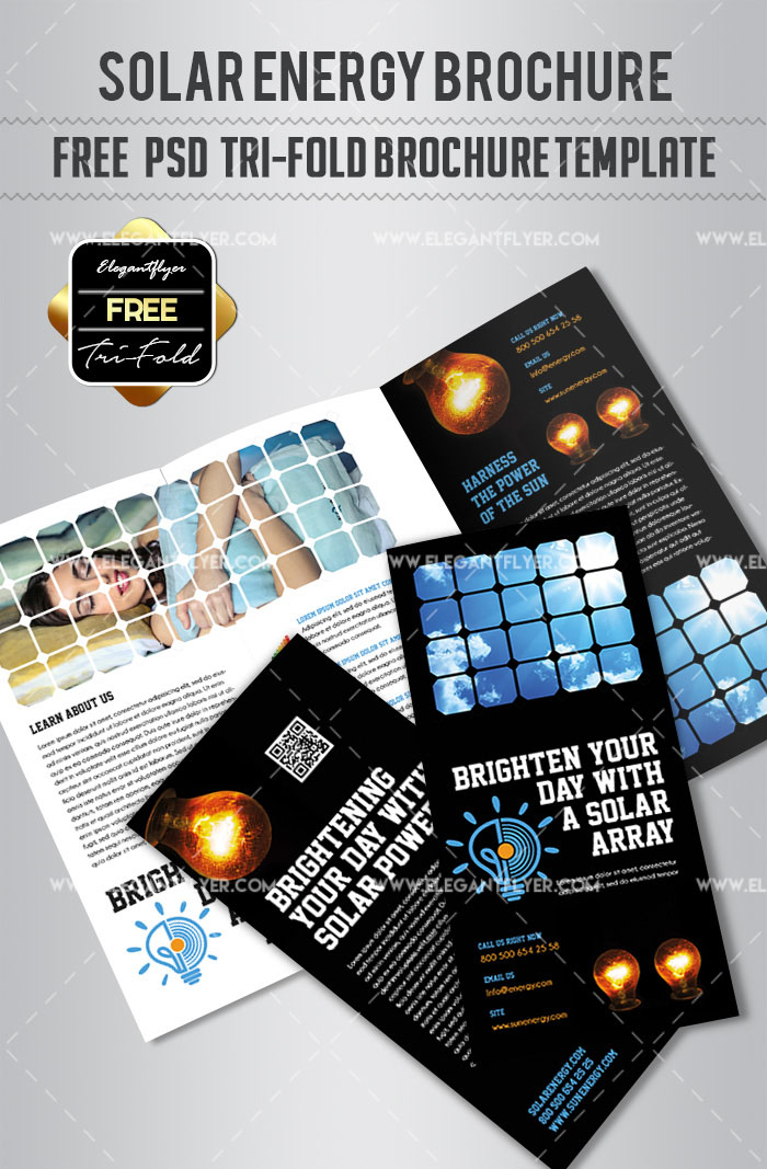 Foldable Flyer Template from free-psd-templates.com