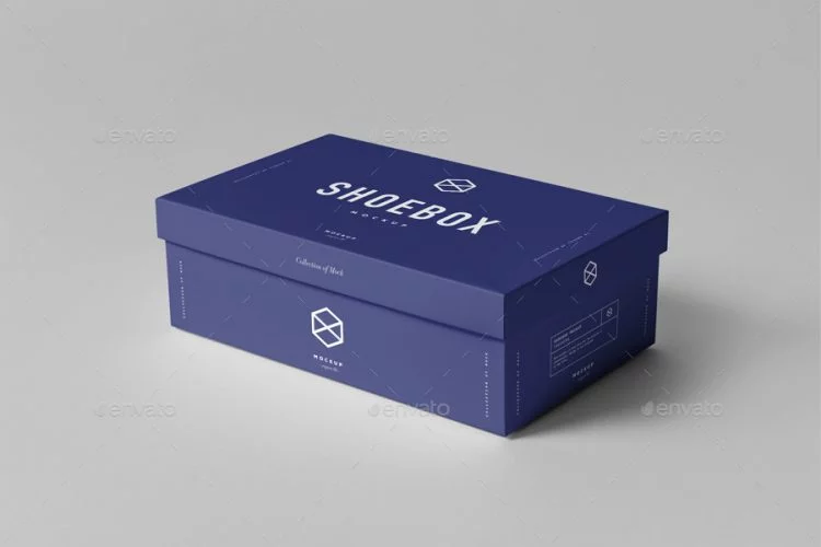 Shoe Box PSD Mockup