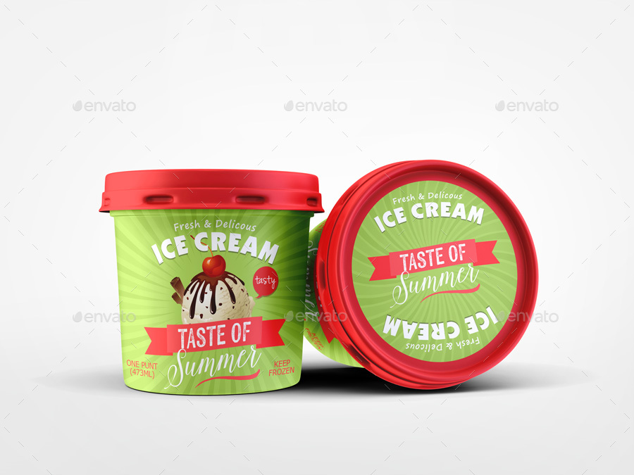 Download Ice Cream Box Mockup Free Download Mockup