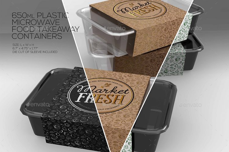 Fast Food Boxes: Take Out Packaging Mockups