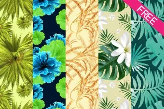 Free 5 Preview Seamless Patterns for Photoshop