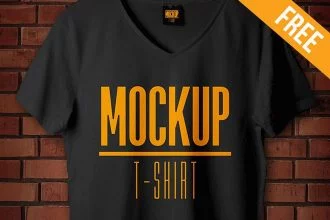 Studio T-shirt – Free PSD Mockup