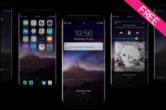 iPhone 8 Mockup PSD – Free Download
