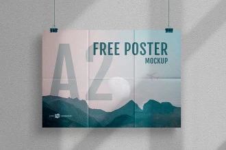 Free Poster Mockup Set