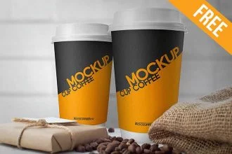 Cup Coffee – Free PSD Mockup