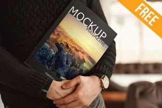 Magazine Huge Pack – 8 Free PSD Mockups