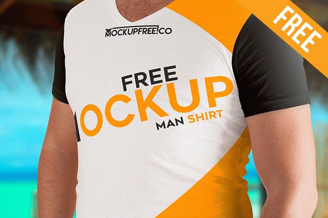 Download Man T Shirt 2 Free Psd Mockups Free Psd Templates