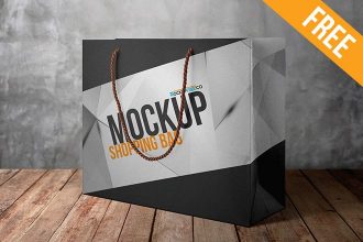 Shopping Bag – 6 Free PSD Mockups