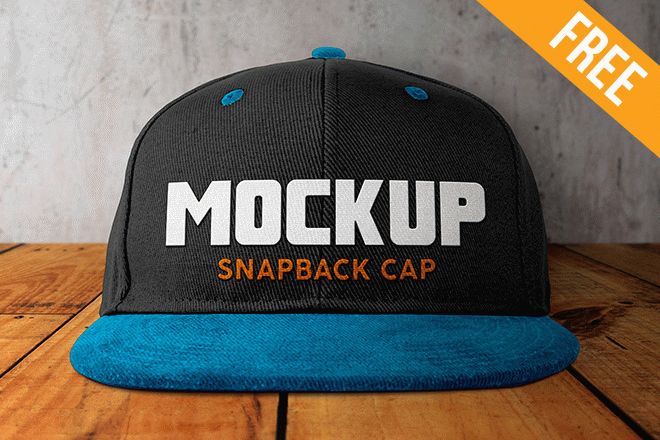 Snapback Cap – 10 Free PSD Mockups