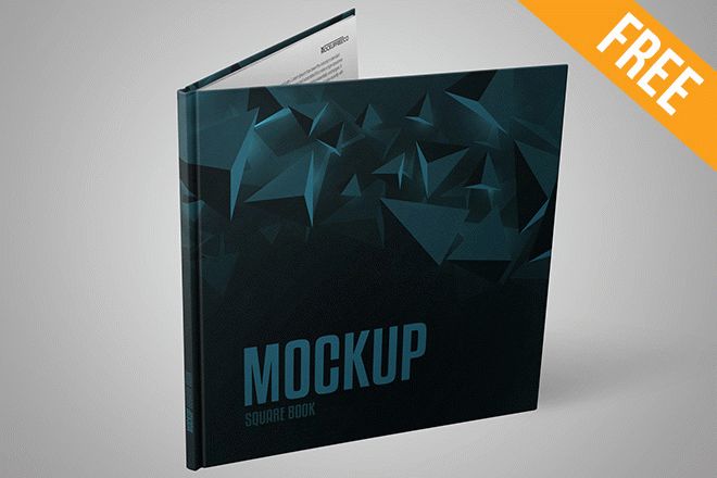 Square Book – Free PSD Mockup – Free PSD Templates