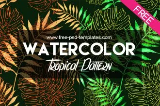 FREE Tropical Pattern IN PSD