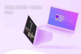 Globe UI Kit – Heros Free PSD