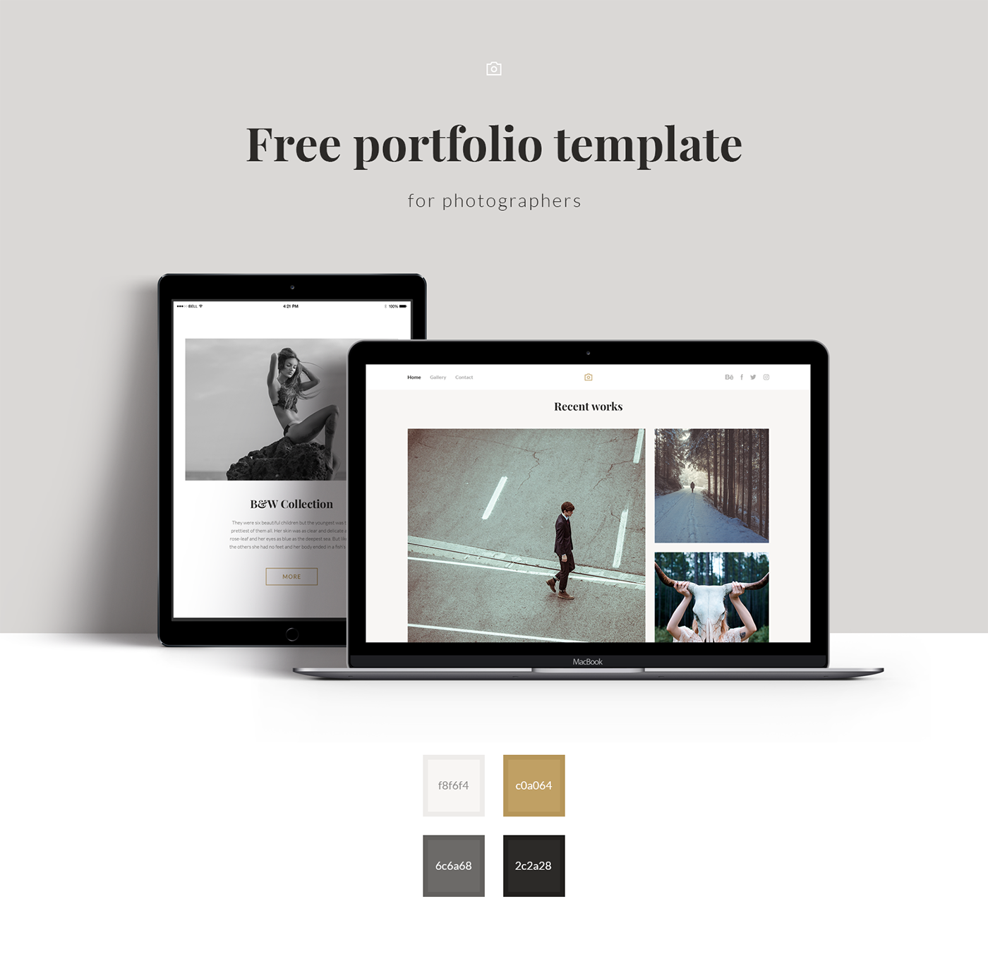Free Portfolio PSD Template – Free PSD Templates