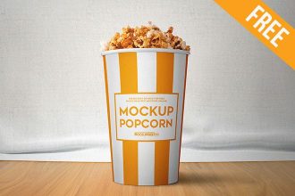 Popcorn – 2 Free PSD Mockups