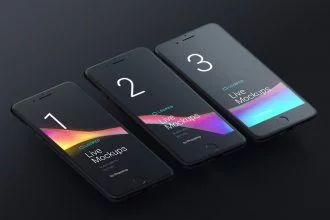 8 Free Black Matte Devices mockups for personal and commercial projects!
