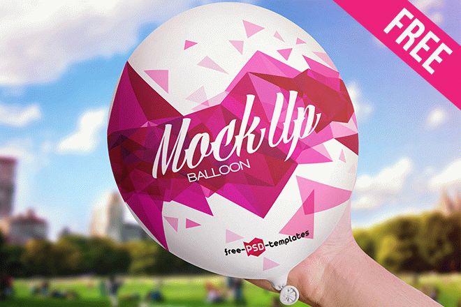 Download Free Balloon Mock Up In Psd Free Psd Templates