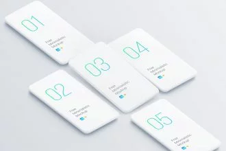 Free Minimalistic Phone Mockups for Your Presentations