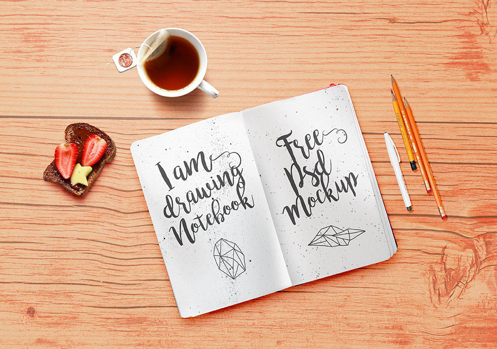 Download Notebook Mockup Psd Free Psd Templates