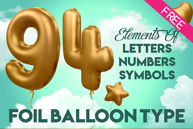 Download Balloon Text Effect Psd - Free Template PPT Premium ...