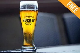 Beer Cup – Free PSD Mockup