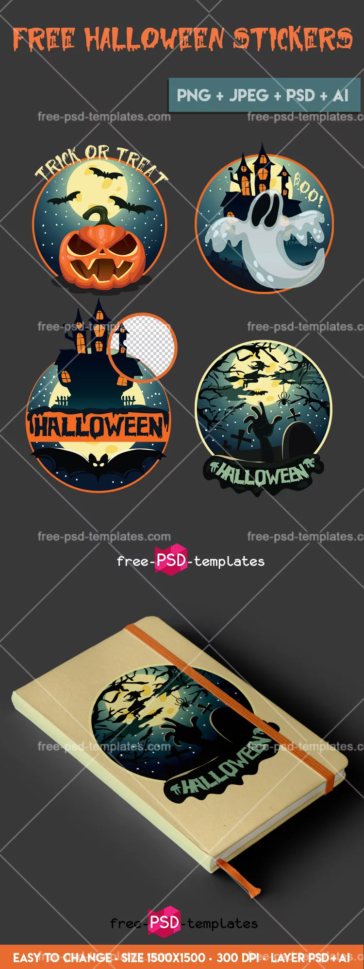 Free Halloween Stickers