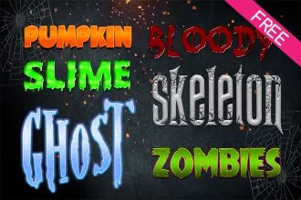 FREE Halloween Text Styles IN PSD