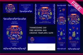 Thanksgiving Day | Free Modern and Creative Templates Suite