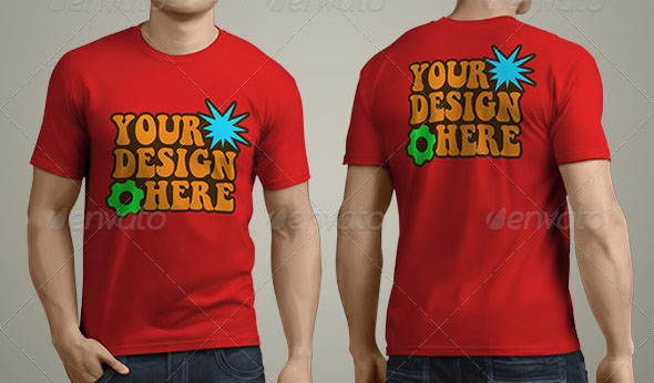 Download T Shirt Front And Back Mockup Free Psd - Amyhj