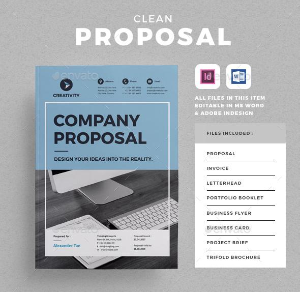 business proposal design inspiration