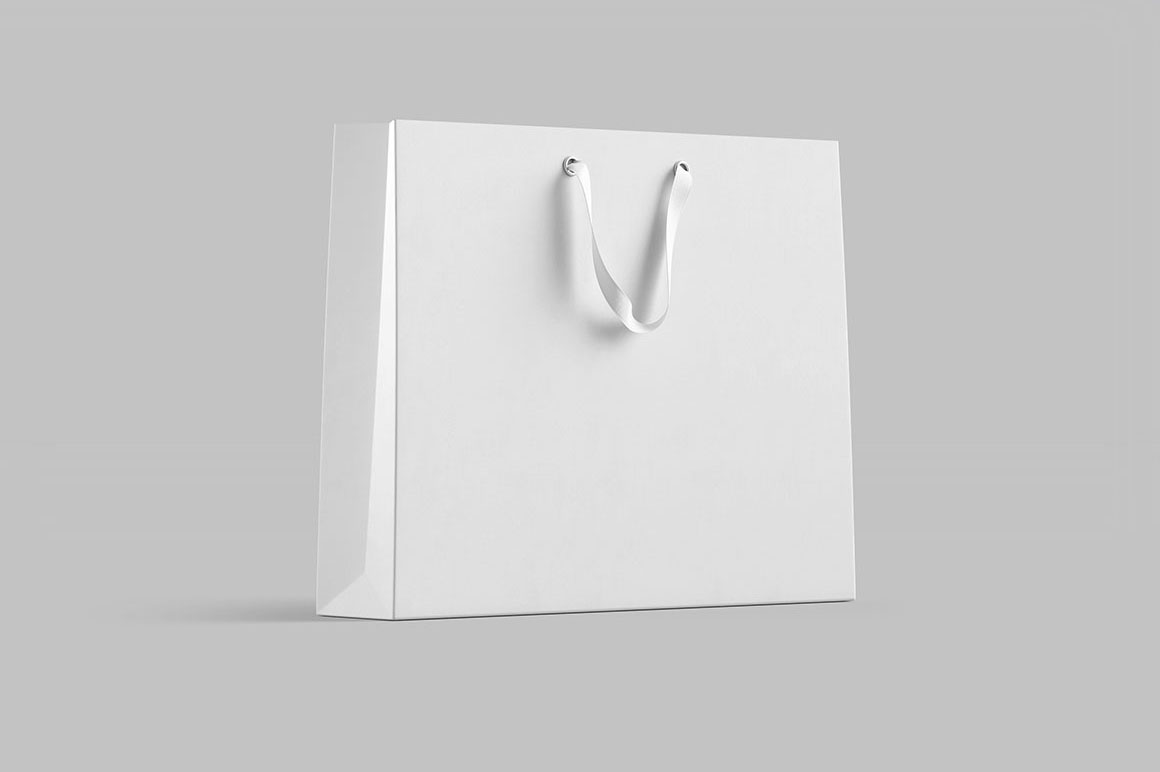 Download White Paper Bag Mockup Free - DesaignHandbags