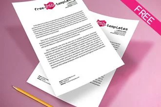 Free A4 Paper Mockup IN PSD