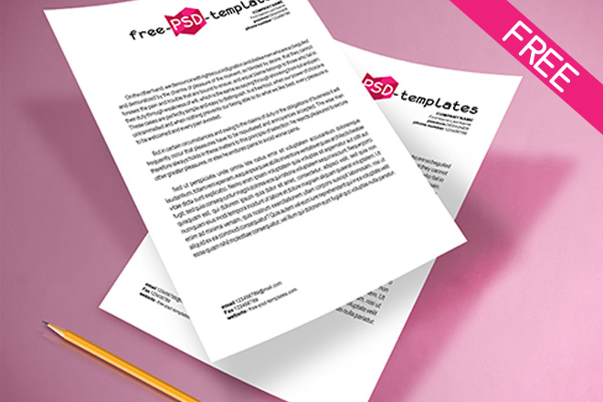 Free A4 Paper Mockup IN PSD – Free PSD Templates