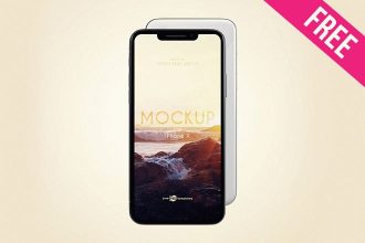 3 Free iPhone X Mock-ups in PSD