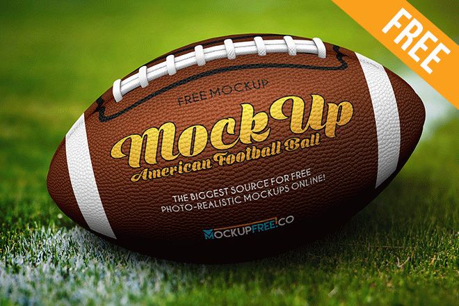 Download American Football Ball Free Psd Mockup Free Psd Templates Free Mockups