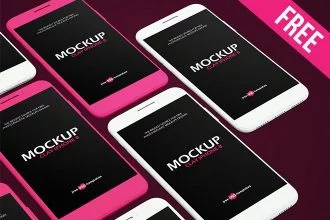 Free Clay iPhone 8 Mock-up in PSD