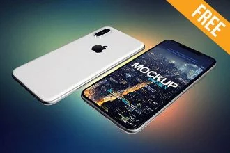 iPhone X – 2 Free PSD Mockups