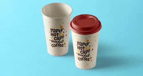 PSD Paper Hot Cup Template Free
