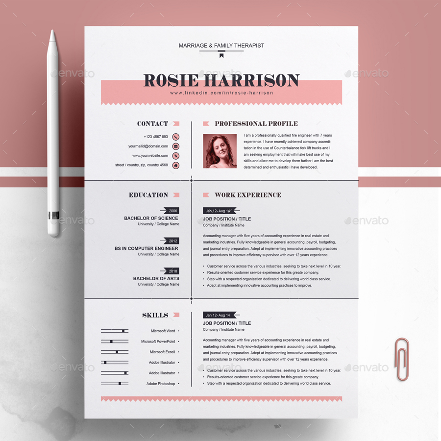 Download 74 Free Psd Cv Resume Templates Cover Letters To Download And Premium Version Free Psd Templates PSD Mockup Templates