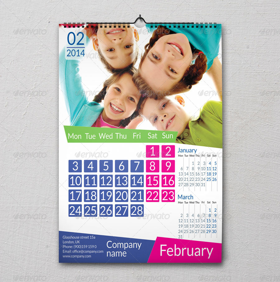 Download 40+Premium and Free PSD Calendar Templates & Mockups to ...