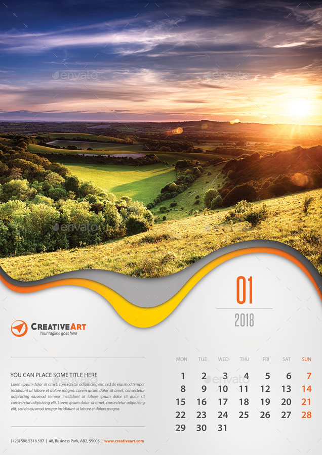 Wall Calendar Template Free Download Printable Calendar 2023