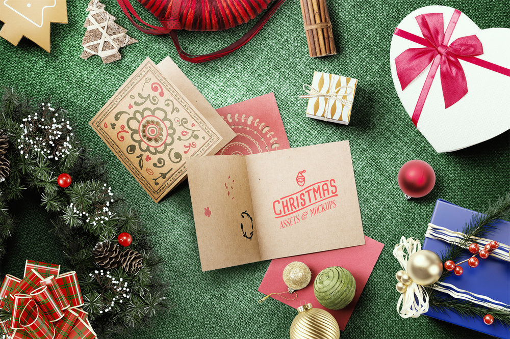 Download 30+ Free Christmas & New Year Mockups in PSD for happy holidays design! | Free-PSD-Templates