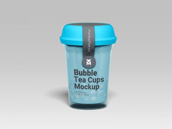 Free Bubble Tea Cups Mockup