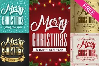Free Christmas Poster Templates (PSD)