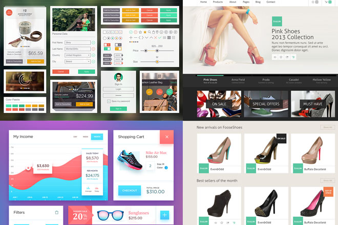 30 free ecommerce psd templates to create the best online shop 30 free ecommerce psd templates to create the best online shop, Shoe Boutique Powerpoint Presentation Free Template, Presentation templates